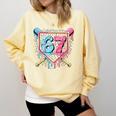 Baseball 67 Ice Cream Drip Six Seven Meme Boy Girl Kid Comfort Colors Sweatshirt Blue Spruce Baseball 67 Ice Cream Drip Six Seven Meme Boy Girl Kid Comfort Colors Sweatshirt Blue Spruce
