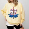 Baseball 67 Six Seven Gen Alpha Meme Drip Comfort Colors Sweatshirt Blue Spruce
