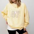 Baseball 67 Six Seven Meme Number Comfort Colors Sweatshirt Blue Spruce