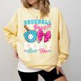 Baseball Or Bows Daddy Loves You Gender Reveal Family Comfort Colors Sweatshirt Blue Spruce Baseball Or Bows Daddy Loves You Gender Reveal Family Comfort Colors Sweatshirt Blue Spruce