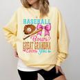 Baseball Or Bows Great Grandma Loves You Gender Reveal Comfort Colors Sweatshirt Blue Spruce Baseball Or Bows Great Grandma Loves You Gender Reveal Comfort Colors Sweatshirt Blue Spruce