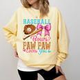 Baseball Or Bows Paw Paw Loves You Gender Reveal Baby Party Comfort Colors Sweatshirt Blue Spruce Baseball Or Bows Paw Paw Loves You Gender Reveal Baby Party Comfort Colors Sweatshirt Blue Spruce