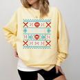 Baseball Catcher Ugly Christmas Sweater Pattern Sports Xmas Comfort Colors Sweatshirt Blue Spruce Baseball Catcher Ugly Christmas Sweater Pattern Sports Xmas Comfort Colors Sweatshirt Blue Spruce