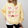 Baseball Coquette Bow Baseball Mama Baseball Mom Premium Comfort Colors Sweatshirt Blue Spruce Baseball Coquette Bow Baseball Mama Baseball Mom Premium Comfort Colors Sweatshirt Blue Spruce