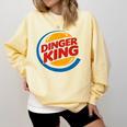 Baseball Dinger King Logo For Home Run Players And Fan Comfort Colors Sweatshirt Blue Spruce Baseball Dinger King Logo For Home Run Players And Fan Comfort Colors Sweatshirt Blue Spruce