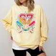 Baseball Drip 6 7 Number 67 Six Seven Meme Boys Kids Comfort Colors Sweatshirt Blue Spruce Baseball Drip 6 7 Number 67 Six Seven Meme Boys Kids Comfort Colors Sweatshirt Blue Spruce