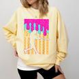 Baseball Drip Bat Boys Ice Cream American Flag 4th Of July Comfort Colors Sweatshirt Blue Spruce Baseball Drip Bat Boys Ice Cream American Flag 4th Of July Comfort Colors Sweatshirt Blue Spruce