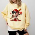 Baseball Drip Ice Cream Apparel Youth Boy Valentine Comfort Colors Sweatshirt Blue Spruce