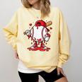 Baseball Drip Icecream Men Boy Valentine Comfort Colors Sweatshirt Blue Spruce Baseball Drip Icecream Men Boy Valentine Comfort Colors Sweatshirt Blue Spruce
