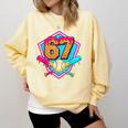 Baseball Drip Jersey Number 67 For Players & 67th Birthday Comfort Colors Sweatshirt Blue Spruce Baseball Drip Jersey Number 67 For Players & 67th Birthday Comfort Colors Sweatshirt Blue Spruce