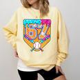 Baseball Drip Number 67 Ice Cream Home Plate Drip Comfort Colors Sweatshirt Blue Spruce Baseball Drip Number 67 Ice Cream Home Plate Drip Comfort Colors Sweatshirt Blue Spruce