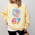 Baseball Drip Number 67 Player 67th Birthday Ice Cream 67 Comfort Colors Sweatshirt Blue Spruce Baseball Drip Number 67 Player 67th Birthday Ice Cream 67 Comfort Colors Sweatshirt Blue Spruce