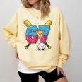 Baseball Drip Number 67 Player 67th Birthday Meme Gen Alpha Comfort Colors Sweatshirt Blue Spruce Baseball Drip Number 67 Player 67th Birthday Meme Gen Alpha Comfort Colors Sweatshirt Blue Spruce