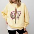 Baseball Drip Number 67 Sports Player Six Seven Meme Fan Comfort Colors Sweatshirt Blue Spruce Baseball Drip Number 67 Sports Player Six Seven Meme Fan Comfort Colors Sweatshirt Blue Spruce