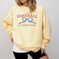Baseball Is My Favorite Season Shirt Baseball Season Vibes Comfort Colors Sweatshirt Blue Spruce