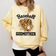 Baseball Godmother Leopard Heart Baseball Mom Game Day Comfort Colors Sweatshirt Blue Spruce Baseball Godmother Leopard Heart Baseball Mom Game Day Comfort Colors Sweatshirt Blue Spruce