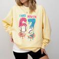 Baseball Ice Cream I Was 6 Now I'm 7 67 Birthday Boy Comfort Colors Sweatshirt Blue Spruce