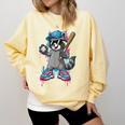 Baseball Ice Cream Drip For Boys And Girls Batter Game Day Comfort Colors Sweatshirt Blue Spruce