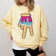 Baseball Ice Cream Drip Home Plate Glove Respect Drip 2 Side Comfort Colors Sweatshirt Blue Spruce Baseball Ice Cream Drip Home Plate Glove Respect Drip 2 Side Comfort Colors Sweatshirt Blue Spruce