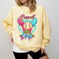 Baseball Ice Cream Drip Number 67 Player 67 Respect The Drip Comfort Colors Sweatshirt Blue Spruce