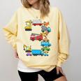 Baseball Ice Cream Drip Vehicles Youth Baseball Drip Premium Tri-Blend Comfort Colors Sweatshirt Blue Spruce