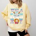 Baseball Ice Cream Drip Wela Of The Birthday Boy Comfort Colors Sweatshirt Blue Spruce