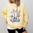 Baseball Ice Cream Drip Youth Boys Cute Easter Sports Comfort Colors Sweatshirt Blue Spruce