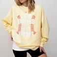 Baseball Joke Tee I Hit Bombs For Hot Moms Player Pitcher Comfort Colors Sweatshirt Blue Spruce