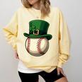 Baseball Leprechaun Hat Saint Patrick Retro Comfort Colors Sweatshirt Blue Spruce Baseball Leprechaun Hat Saint Patrick Retro Comfort Colors Sweatshirt Blue Spruce