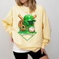 Baseball Life Style Ice Cream Drip Green Comfort Colors Sweatshirt Blue Spruce Baseball Life Style Ice Cream Drip Green Comfort Colors Sweatshirt Blue Spruce