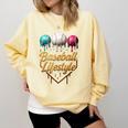 Baseball Lifestyle Drip Comfort Colors Sweatshirt Blue Spruce