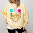Baseball Lifestyle Baseball Drip Icecream Comfort Colors Sweatshirt Blue Spruce