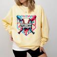 Baseball Lifestyle Shirt Youth Baseball Drip Icecream Boys Comfort Colors Sweatshirt Blue Spruce