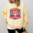 Baseball Is My Love Language Valentine Comfort Colors Sweatshirt Blue Spruce
