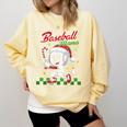 Baseball Mama Christmas Santa Hat Xmas Softball Mom Comfort Colors Sweatshirt Blue Spruce Baseball Mama Christmas Santa Hat Xmas Softball Mom Comfort Colors Sweatshirt Blue Spruce