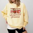 Baseball Mama Coffee Game Day Vibes Baseball Mom Comfort Colors Sweatshirt Blue Spruce