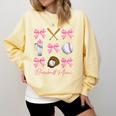 Baseball Mimi Era Bows Baseball Mom Women Comfort Colors Sweatshirt Blue Spruce Baseball Mimi Era Bows Baseball Mom Women Comfort Colors Sweatshirt Blue Spruce
