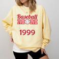 Baseball Mom Since 1999 Comfort Colors Sweatshirt Blue Spruce