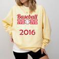 Baseball Mom Since 2016 Comfort Colors Sweatshirt Blue Spruce