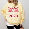 Baseball Mom Since 2020 Comfort Colors Sweatshirt Blue Spruce