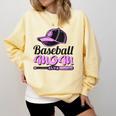 Baseball Mom Club Cool Comfort Colors Sweatshirt Blue Spruce