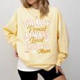 Baseball Mom Crazy Proud Always Loud Mother's Day Premium Comfort Colors Sweatshirt Blue Spruce
