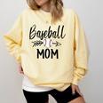 Baseball Mom Cute Arrow Father's Mother's Xmas Day Comfort Colors Sweatshirt Blue Spruce