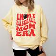 In My Baseball Mom Era Red Comfort Colors Sweatshirt Blue Spruce In My Baseball Mom Era Red Comfort Colors Sweatshirt Blue Spruce