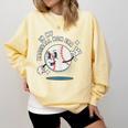In My Baseball Mom Era Retro Baseball Mom Home Runs Comfort Colors Sweatshirt Blue Spruce