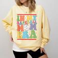 In My Baseball Mom Era Tee Bunny Ears Rabbit Baseball Comfort Colors Sweatshirt Blue Spruce