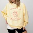 Baseball Mom Home Plate Social Club Mother's Day Comfort Colors Sweatshirt Blue Spruce