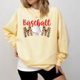 Baseball Mom Leopard Print Cute Mother's Day Sport Lover Comfort Colors Sweatshirt Blue Spruce Baseball Mom Leopard Print Cute Mother's Day Sport Lover Comfort Colors Sweatshirt Blue Spruce