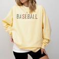 Baseball Mom Leopard Print Baseball Mama Mother's Day Comfort Colors Sweatshirt Blue Spruce Baseball Mom Leopard Print Baseball Mama Mother's Day Comfort Colors Sweatshirt Blue Spruce