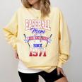 Baseball Mom Loud & Proud Since 1971 Raglan Baseball Tee Comfort Colors Sweatshirt Blue Spruce